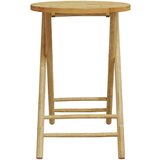 vidaXL 3-dijelni sklopivi bistro set s krem bijelim jastucima bambus | shoptok.hr