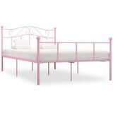 vidaXL Okvir za krevet ružičasti metalni 140 x 200 cm | shoptok.hr