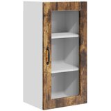  Zidni stakleni ormarić Lucca Dimljeni hrast 40 x 31 x 80 cm | shoptok.hr