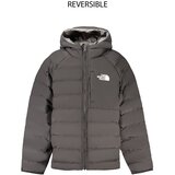 The North Face Perrito dječja dvostrana jakna s kapuljačom crno-siva | shoptok.hr