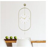 Wallity zidni sat Mclock-00113, 35x85x7 cm, zlatne boje | Eponuda.com