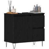  Kupaonski ormarić za sudoper Crni hrast 65 x 33 x 60 cm | shoptok.hr