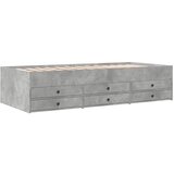  Dnevni krevet s ladicama bez madraca siva boja betona 100x200cm | Eponuda.com