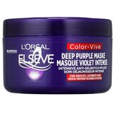 L´Oréal Paris Elseve Color-Vive Deep Purple Mask maska za lase svetli lasje sivi lasje 250 ml za ženske | Shoptok.si