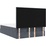  Otomanski krevet s madracima tamnosivi 140x190 cm baršunasti | shoptok.hr