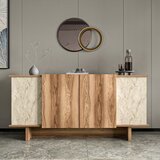 Hanah home komoda diana - travertine, walnut travertinewalnut console Cene