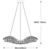 Zuma line P0221-08M-F7AC - Luster na sajli TIARA 8xG9/42W/230V zlatna | Eponuda.com