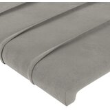  LED uzglavlje svjetlosivo 144x5x118/128 cm baršunasto | shoptok.hr