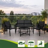  Set vrtnega pohištva GALA 4u1 - črna | Shoptok.si