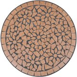  3-dijelni bistro set s keramičkim pločicama boje cigle | Eponuda.com