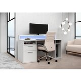 MID.YOU GAMING MIZA kovina, umetna masa, leseni material bela | Shoptok.si