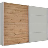 Modern Living Omara Z Drsnimi Vrati Feldkirch, Siva, Barva Hrasta | Shoptok.si