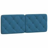  The Living Store Vzglavna stranica modra 120 cm žamet - Vzglavna Stranica, (21494862) | Shoptok.si