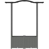  Povišeni krevet s mrežom i krovom Svjetlosiva 125 x 40 x 138 cm | shoptok.hr