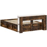  Okvir kreveta s pohranom Dimljeni hrast 140 x 190 cm | Eponuda.com