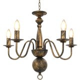  Luster antikni crni 5 žarulja E14 | shoptok.hr