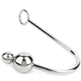 Anal Hook Double Balls 25+40mm Silver