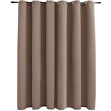 Furnova Zatemnitvena zavesa s kovinskimi obročki taupe 290x245 cm, (21917539) | Shoptok.si