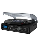 gramofon stt 212U usb/sd/fm/bt crna