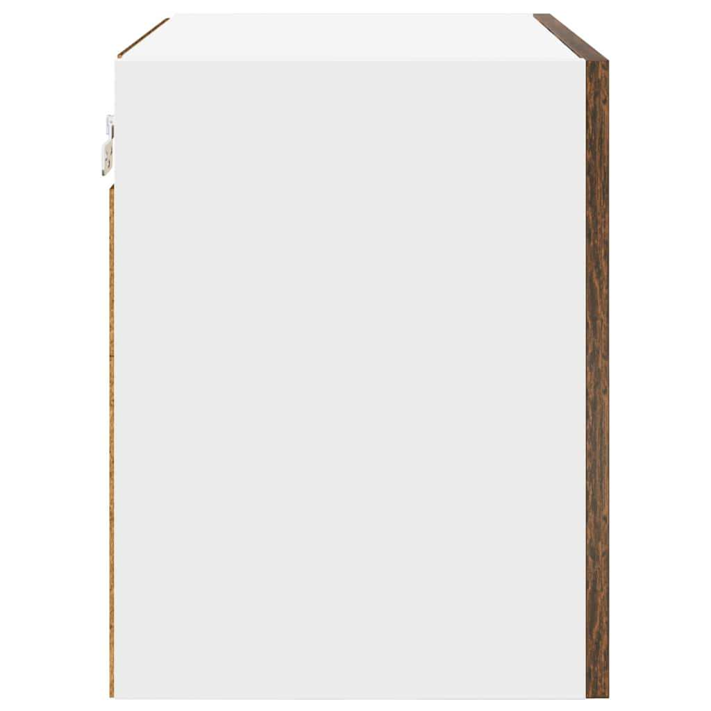  Viseći ormarić Riga Dimljeni hrast i bijela 50 x 31 x 40 cm | shoptok.hr