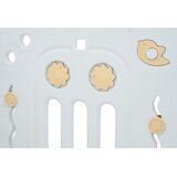  Modularna ogradica za bebe sa lopticama Hippo - bijelo/smeđa | Shoptok.si