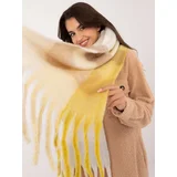Fashion Hunters Yellow and beige long women's scarf