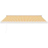  Tenda na uvlačenje žuto-bijela 3 x 2 5 m od tkanine i aluminija | shoptok.hr