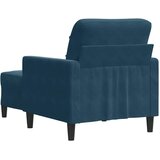  Fotelja s tabureom plava 60 cm baršunasta | shoptok.hr