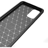  Techsuit - Carbon Silicone maska za Samsung Galaxy A52 4G / A52 5G / A52s 5G - crna | shoptok.hr