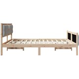  Krevetna konstrukcija s uzglavljem Svijetlo siva 180 x 200 cm | shoptok.hr