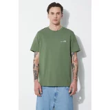 A.P.C. Pamučna majica item za muškarce, boja: zelena, s tiskom, COFBT-H26904