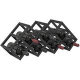  Stalak za vino Crni hrast 63 x 16,5 x 25 cm | shoptok.hr