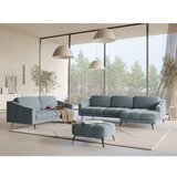 Makamii Svijetlo plavi baršunast tabure Nalu – | shoptok.hr