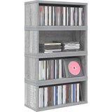  Stalak za CD-ove 4 kom. Siva Sonoma 40 x 17 x 17 cm | shoptok.hr