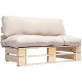  Vrtna sofa od paleta od borovine s jastucima boje pijeska | Eponuda.com