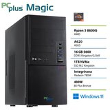 PCPLUS Magic Ryzen 5 8600G 16GB 1TB Windows 11 Pro namizni računalnik | Shoptok.si