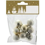  kuglica za božićno drvce (zlatne boje, plastika, 8 kom.) | shoptok.hr