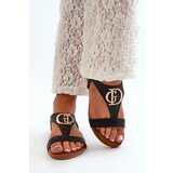 S. BARSKI Flat Women's Sandals with Gold Decoration S.Barski | Eponuda.ba