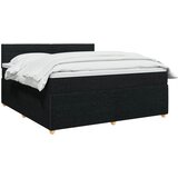  Boxspring krevet s madracem Crna 140 x 190 cm Tkanina | shoptok.hr