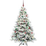 vidaXL Umestno božično drevo med 300 LED Zelena 180 cm PE in PVC | Shoptok.si