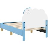  Okvir kreveta za malu djecu s naslonom Plava 70 x 140 cm PU | shoptok.hr