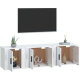  3-dijelni set TV ormarića sjajni bijeli konstruirano drvo | shoptok.hr