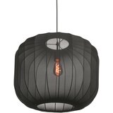 Anne Light & Home Japandi viseča svetilka črna s tekstilnim odtenkom 55 cm - Sable Cene
