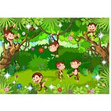  Samoljepljiva foto tapeta - Monkey Tricks 392x280 | shoptok.hr