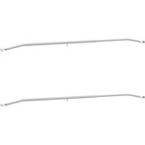 vidaXL pogodno za ravni nosač cerade 2 pcs Srebrno 130-210 cm Aluminij | shoptok.hr