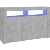 Maison Chic Komoda - Predalnik z LED lučkami betonsko siva 115,5x30x75 cm, (21722229) Cene