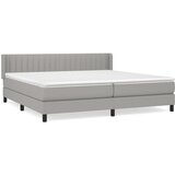 The Living Store Box spring postelja z vzmetnico svetlo siva 200x200 cm blago - Box Spring Postelja, (21520506) | Shoptok.si