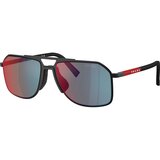 Prada Linea Rossa PSB51S 1BO08F ONE SIZE (56) Črna/Modra Cene