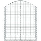 vidaXL Gabionska košara s lukom 100x50x100/120 cm pocinčano željezo | shoptok.hr