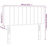  Posteljno vzglavje temno rjavo 100x5x78/88 cm blago, (20737905) | Shoptok.si